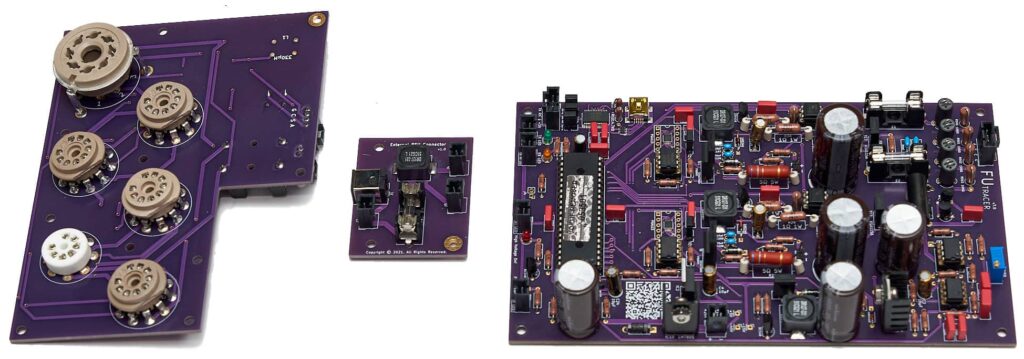 Fully built FUtracer PCB Version 7.0 set with new socket board